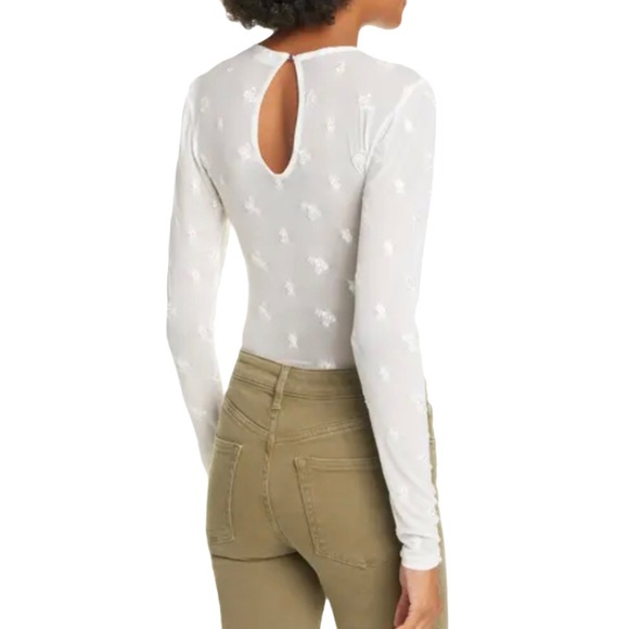 Free People Make Out Mesh Embroidered Bodysuit - Picture 6 of 8